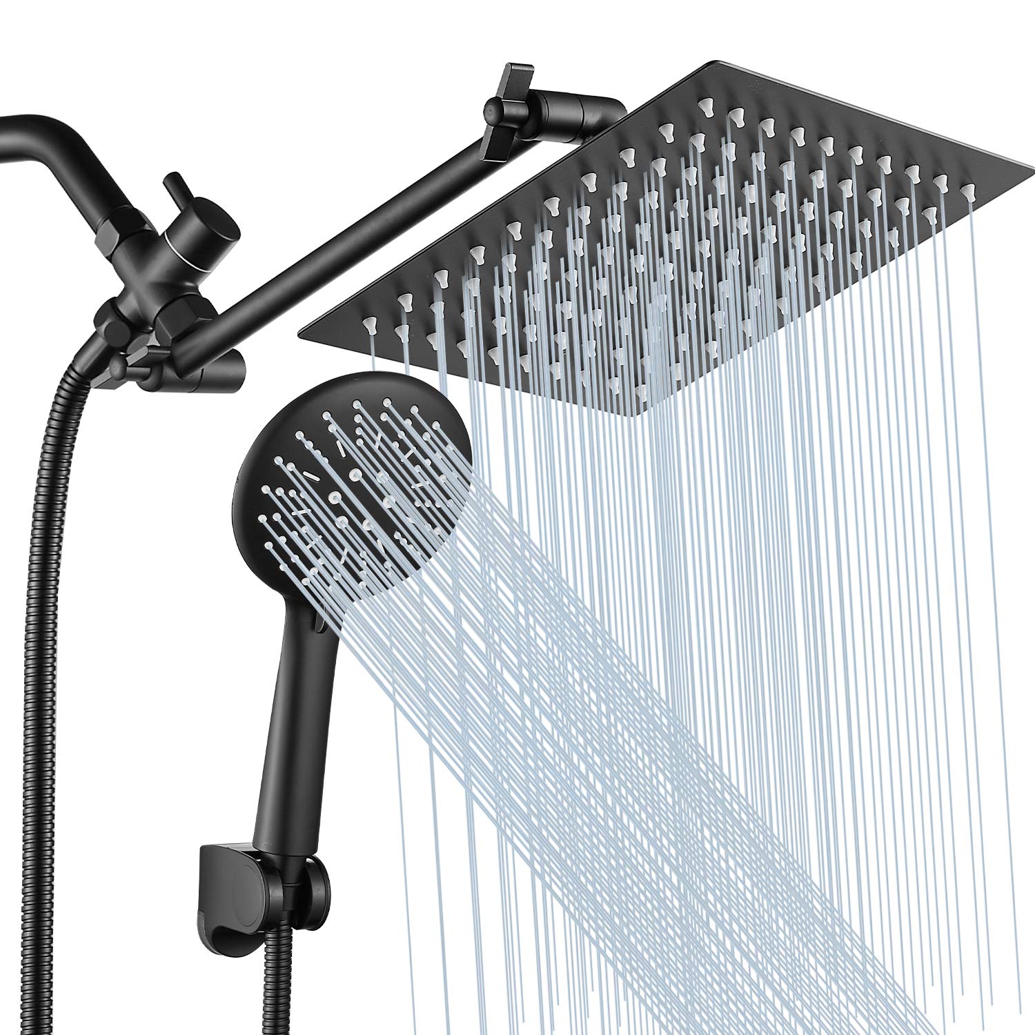 Buy Shower Head Combo GGStudy 8 Inch High Pressure Rain Shower Head ...