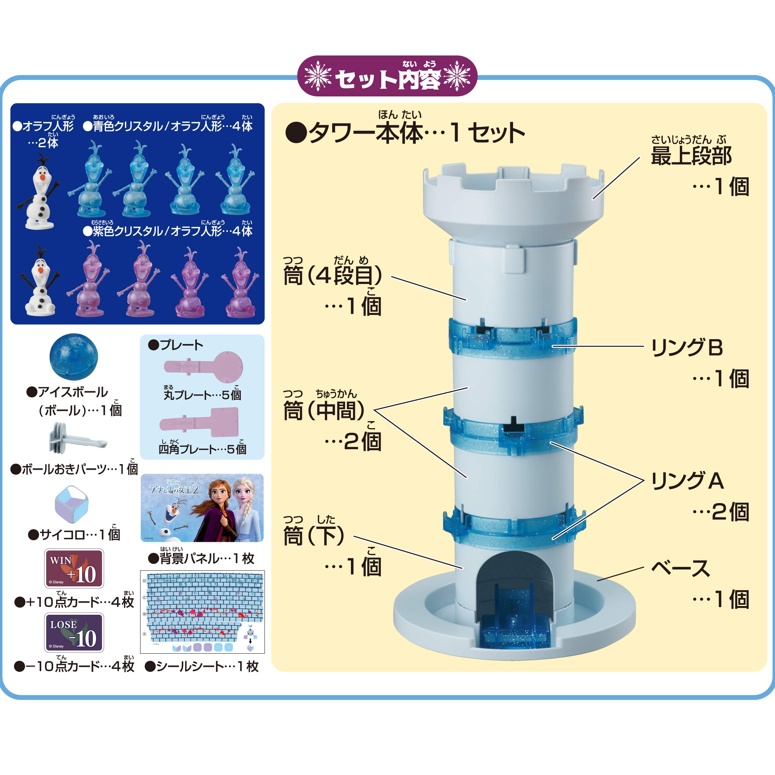 EPOCH社　premier2024 アナと雪の女王　アナ 世界60枚限定 Amazon.co.jp: エポック社(EPOCH) アナと雪の女王2 ぶっ飛び! タワー