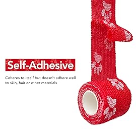 RISEN Cohesive Bandage 2 x 5 Yards, 6 Rolls, Self Adherent Wrap Medical Tape, Adhesive Flexible Breathable First Aid Gauze Ideal for Stretch Athletic