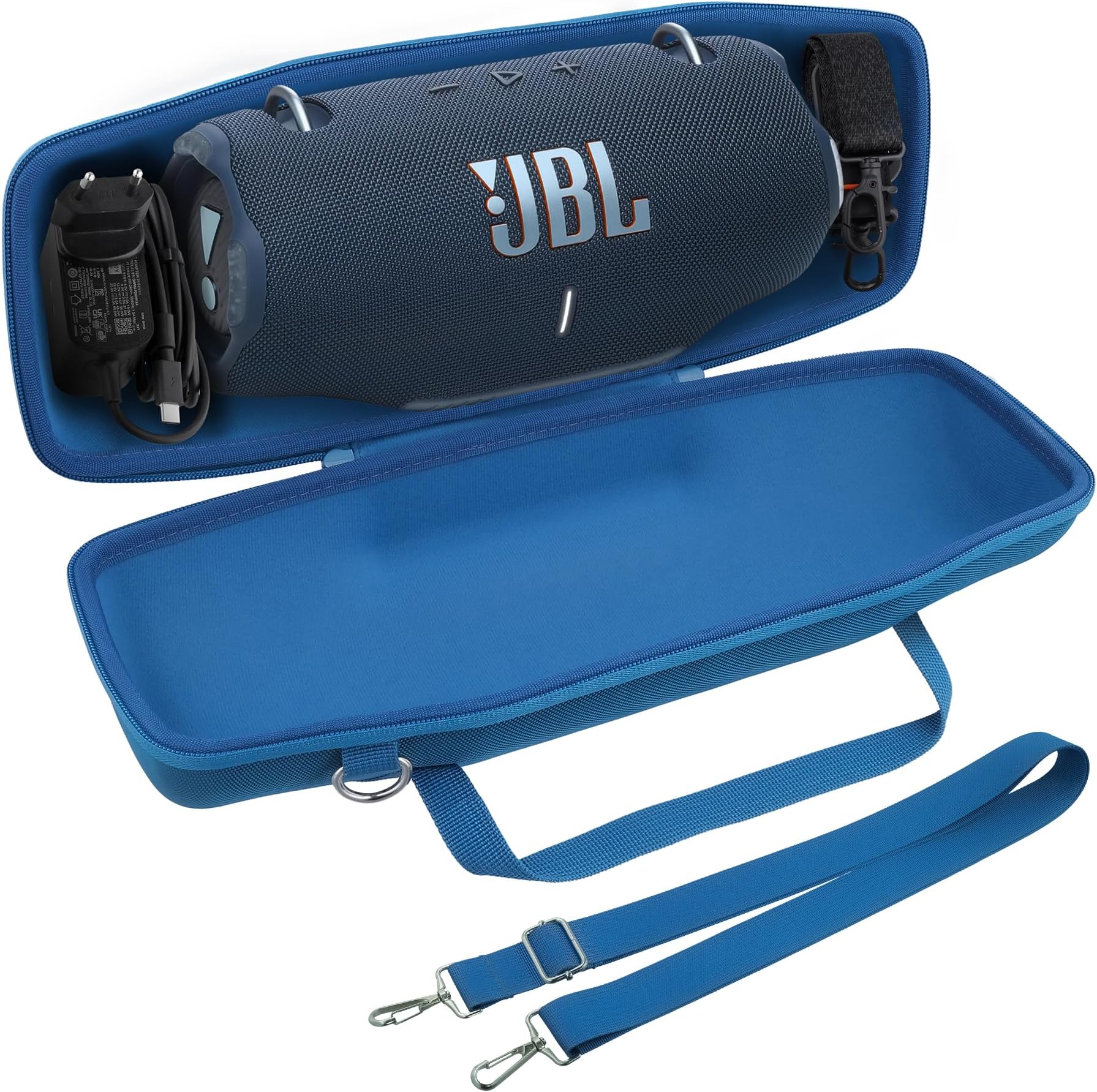 Hard Travel Case Replacement for JBL Xtreme 4 Portable Bluetooth Speaker (Blue Case)