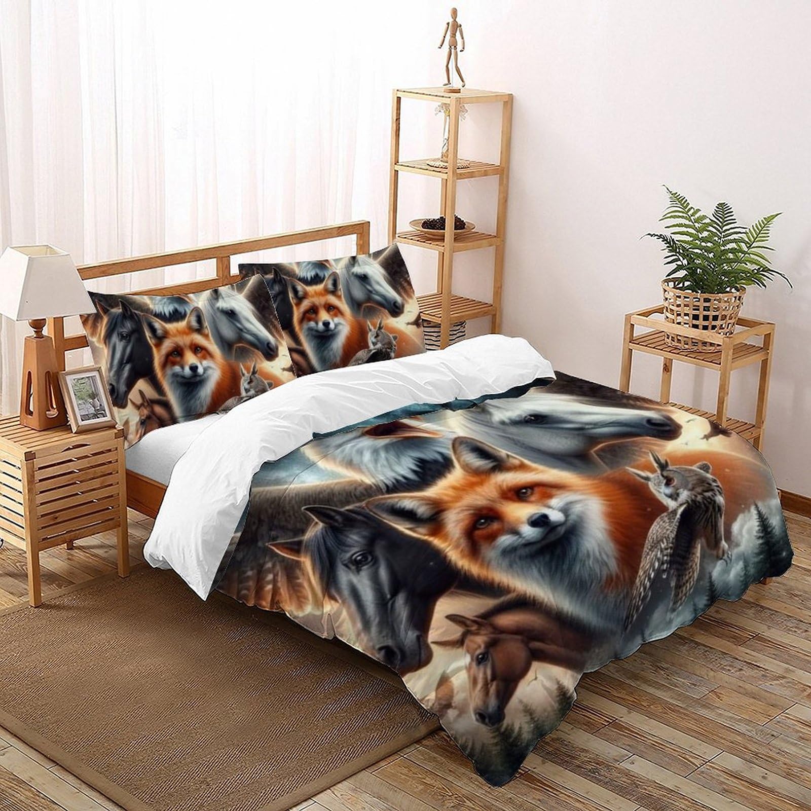 Housse de couette double microfibre fermeture éclair lit garçon imprimé 3D