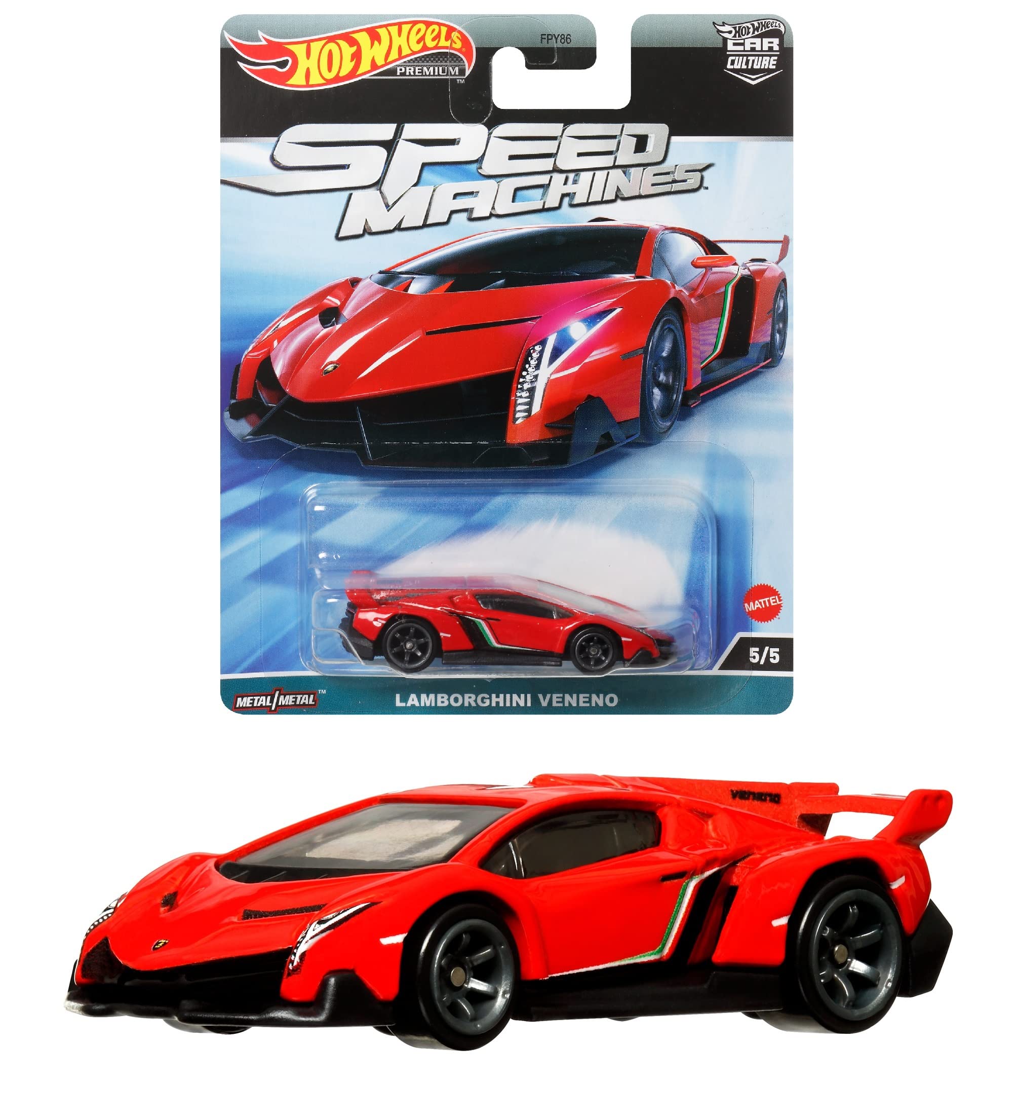Hot Wheels HKC41 Car Culture Speed Machine - Lamborghini Veneno 【3 Years Old and Up】