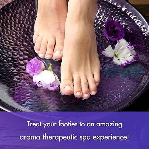 Miniatura 3 de SPA REDI - Máscara de arcilla, lavanda y flores silvestres, 16 onzas - Pedicura y limpieza profunda corporal, purificación de poros de la piel,