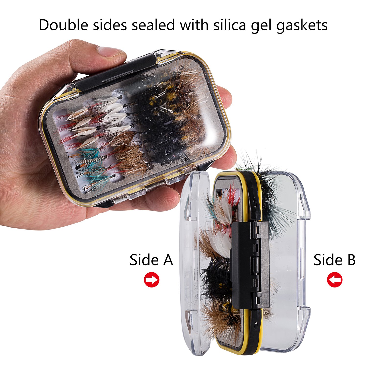 Assortiment de 72 Pièces Mouches de Pêche à La Mouche à La Truite