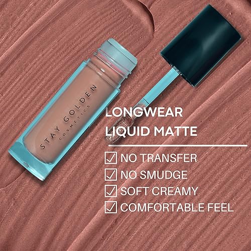 Miniatura 2 de STAY GOLDEN COSMETICS Portland Lápiz labial líquido (Nude)..