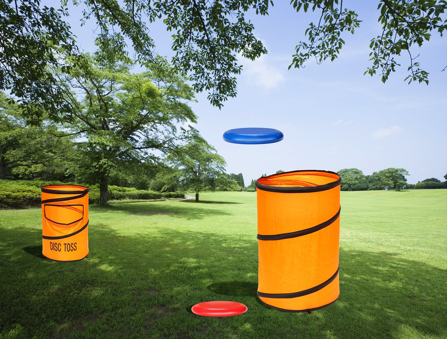Win SPORTS Folding Disc Toss Game Set - Flying Disc Toss Dunk Game Set - Includes 2 Disc Targets with Bean Bag & 2 Flying Discs & Carrying Case - Great for BackyardBBQsTailgating product thumbnail 4