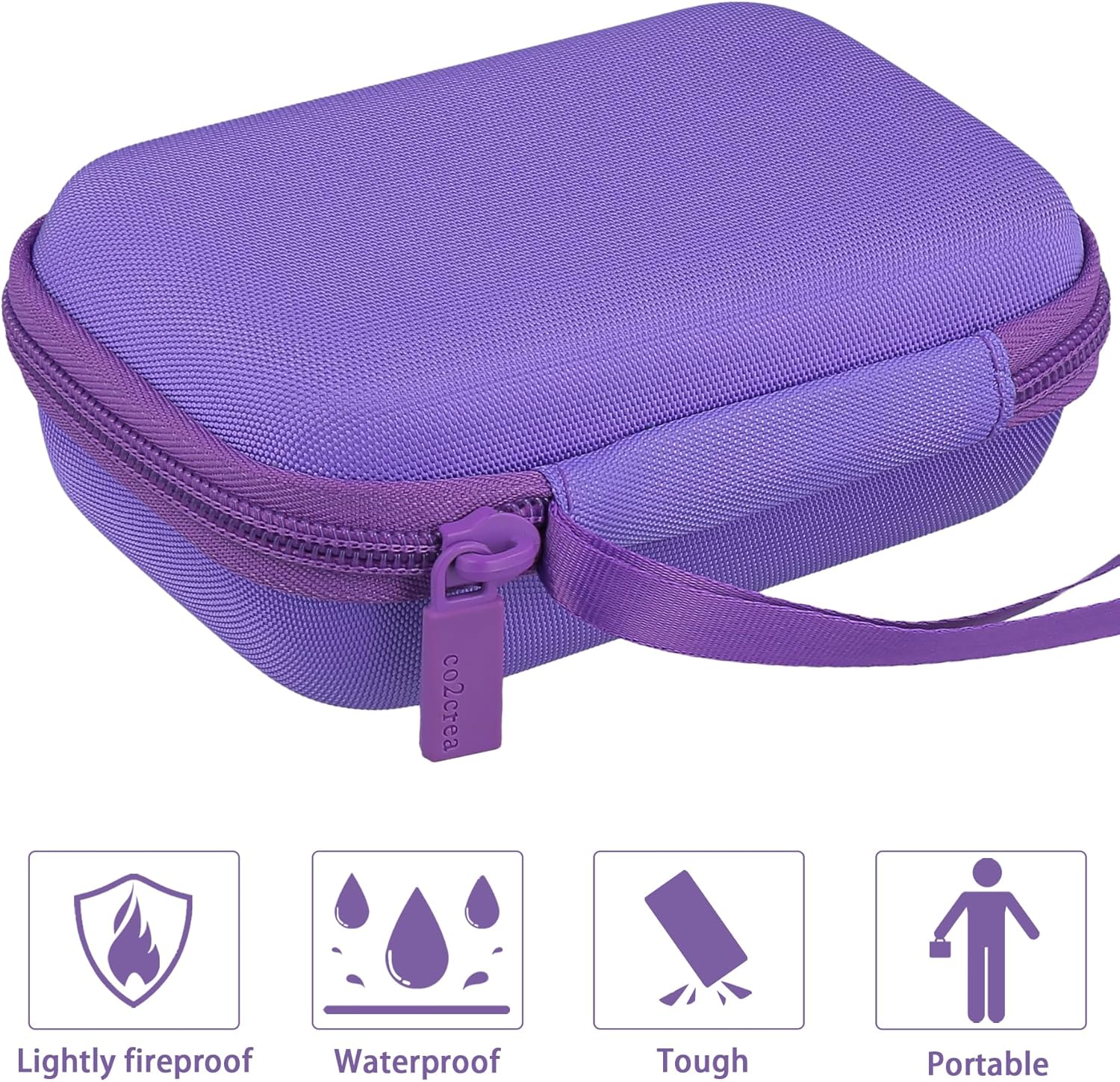 co2CREA Silicone + Hard Case for JBL Go 4 Speaker