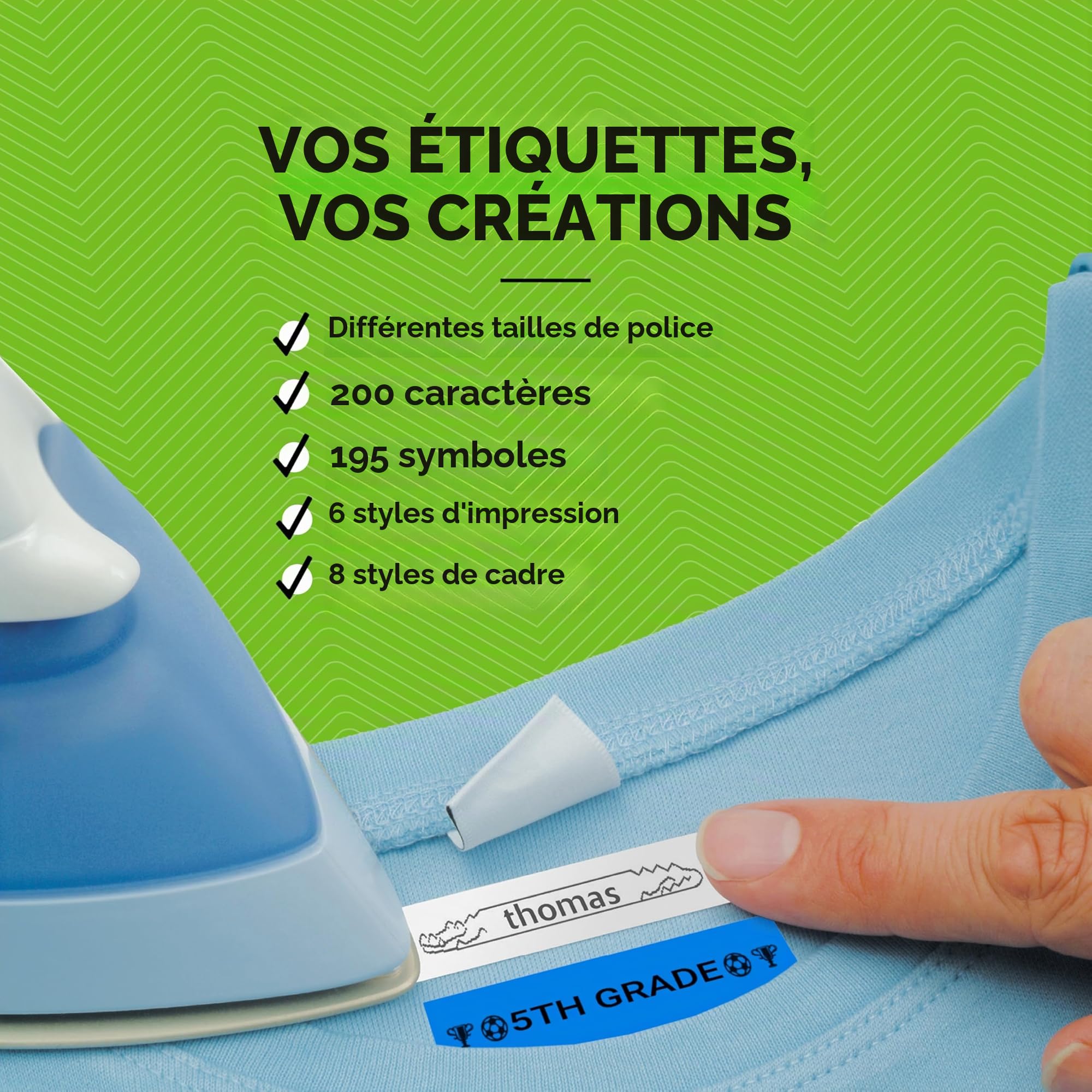 DYMO LetraTag Étiquettes en Papier Authentique 12 mm x 4 m Noir sur Blanc 2 rouleaux