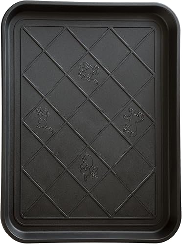 Miniatura 3 de Alfombrilla o bandeja para botas, de Stalwart, ecológica, 30 x 15 pulgadas, tamaño grande, negra, Negro