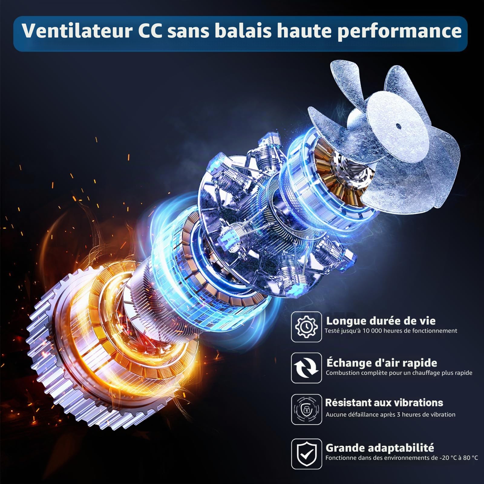 Chauffe - eau sans réservoir RV, douche instantanée, DC 12V, performance optimale en hauteur, multi - usages avec porte et télécommande, idéal pour une utilisation quotidienne en camping - car (Noir)