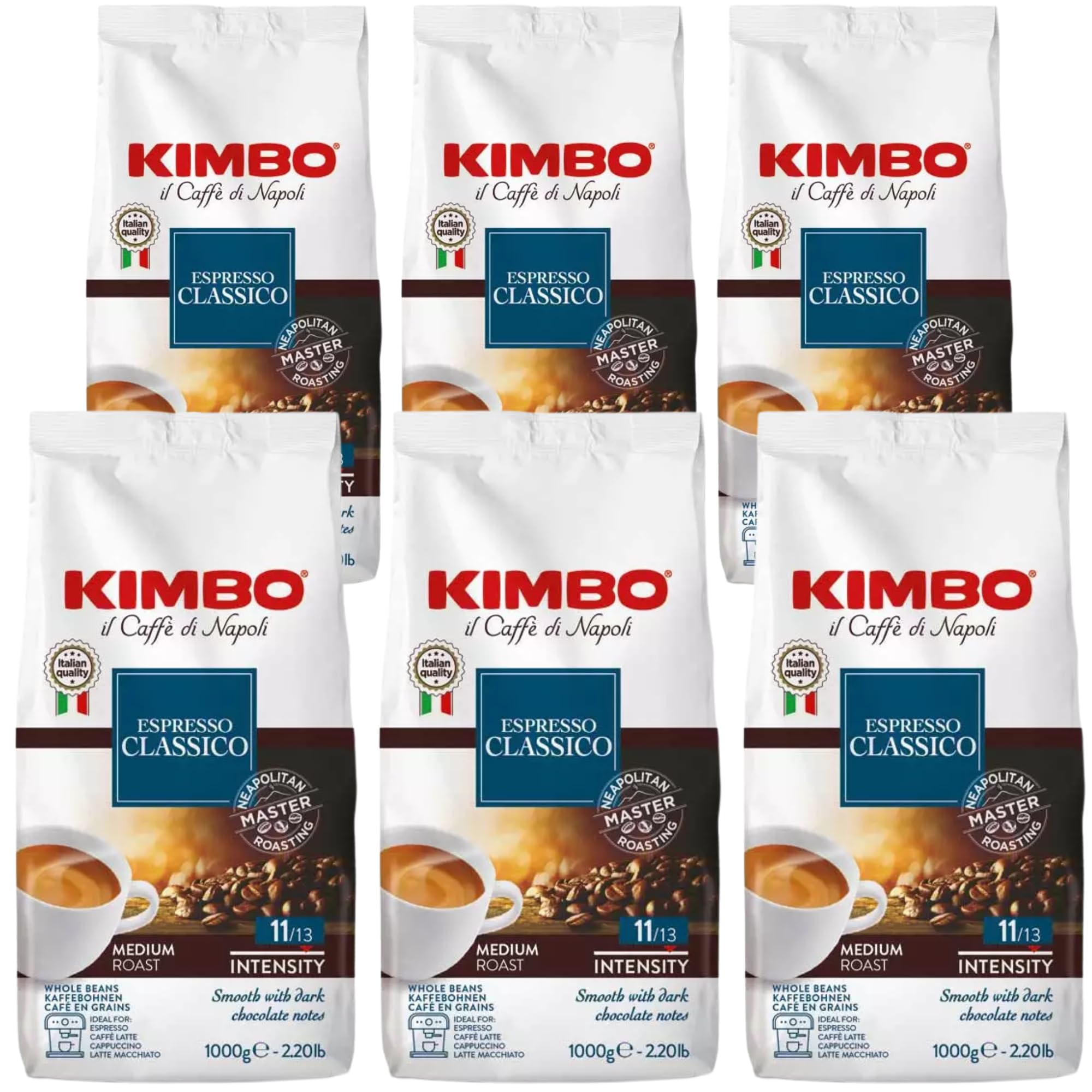 Caffè in grani Kimbo Espresso Classico 1 kg x 6