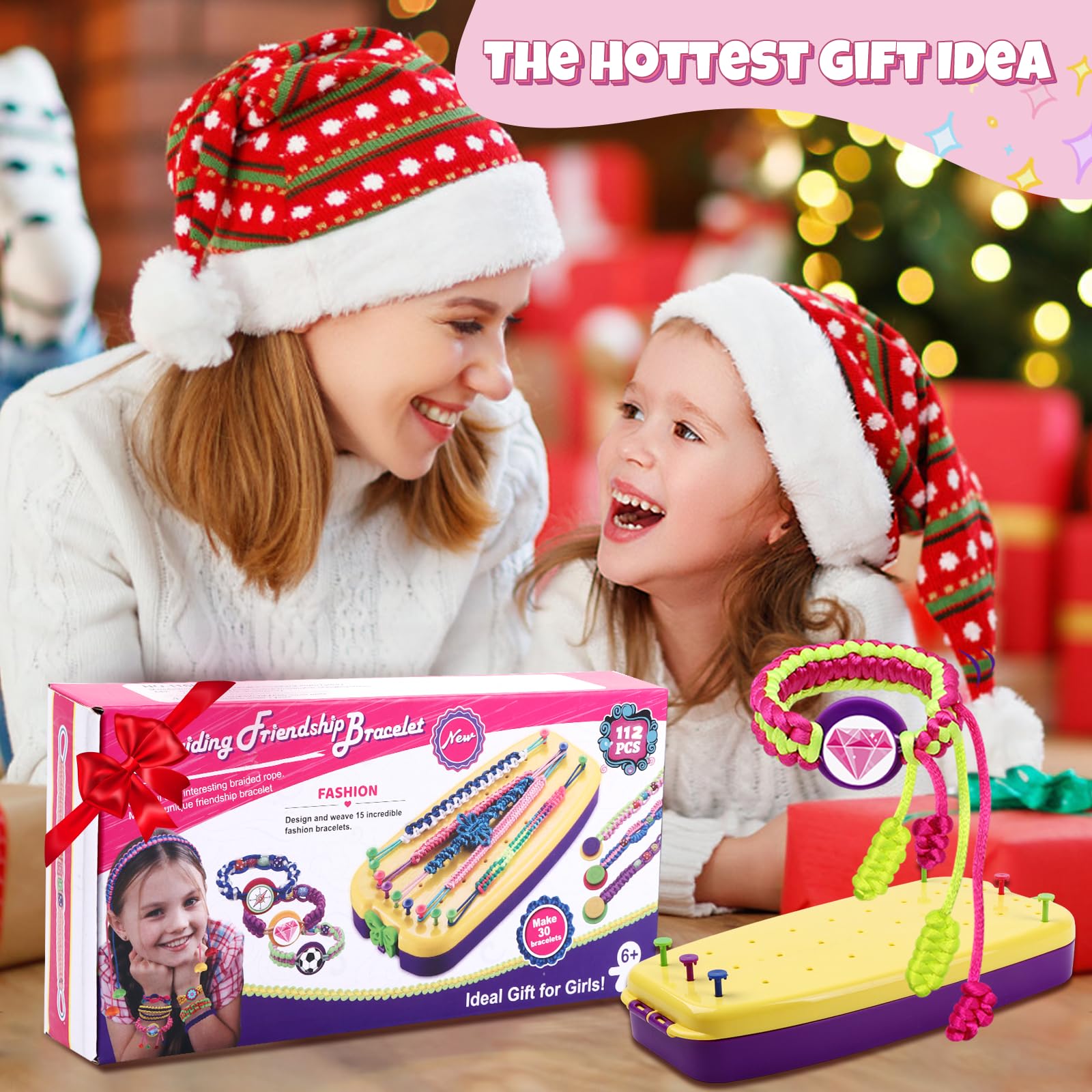 sticky　BEAUTY&YOUTHツイードフリンジ Amazon.com: VIDIBESTY Stretchy Bracelet Making Kit for Girls 6-12