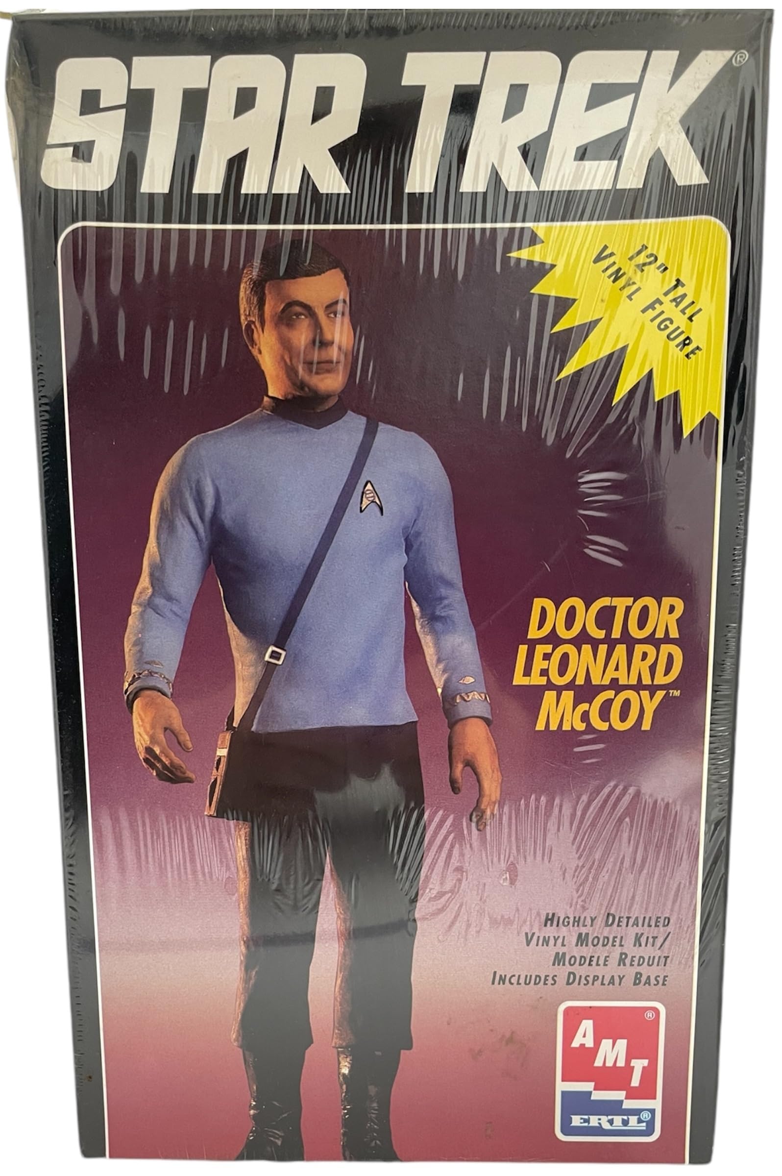 Vintage AMT/ERTL Star The Original Series Trek - Senior Medical Officer Doctor Leonard Bones McCoy Highly Detailed Special Collectors Edition Vinyl Model Kit - Factory Sealed Shop Stock Room Find