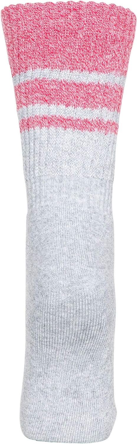 Trespass Womens/Ladies Hadley Hiking Boot Socks (2 Pairs) (5/8 US) (Marine Marl/Raspberry Marl)