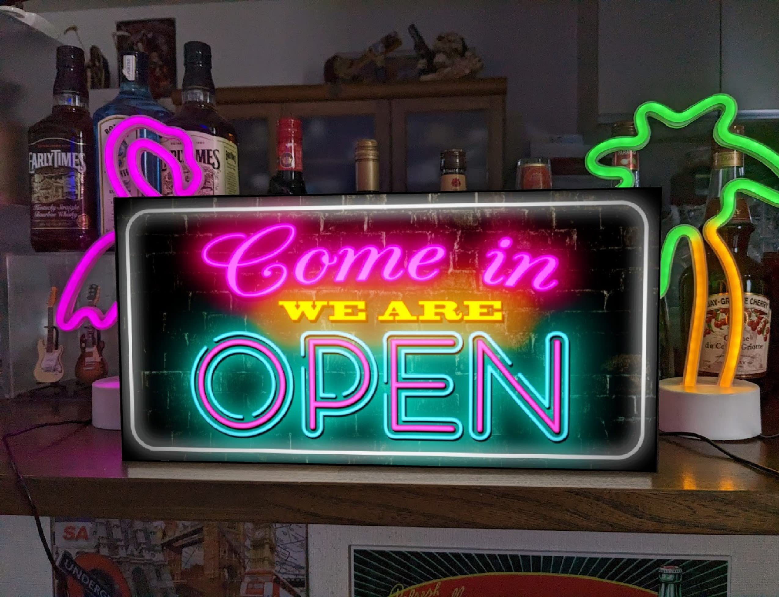 Amazon.co.jp: 【Lサイズ】オープン OPEN 営業中 開店 いらっしゃい 