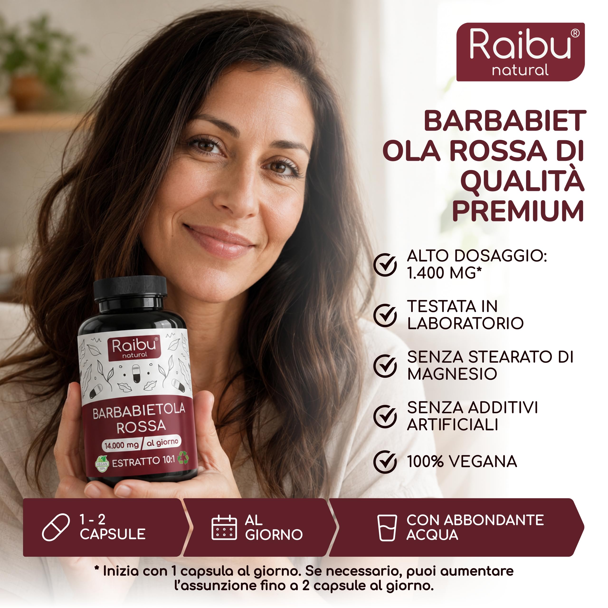 Barbabietola Rossa 14.000 mg al Giorno - 240 Capsule, fino a 8 mesi di fornitura - Barbabietola Rossa Integratore, Estratto 10:1 - Supporto all’Ossido Nitrico - Vegano, Senza Stearato di Magnesio