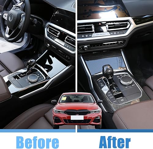 Miniatura 2 de TINKI Cubierta del panel de cambios para consola central de automóvil compatible con BMW Serie 3 3GT G20 G21 G22 G23 G26 G28 2019 2020 2021 2022