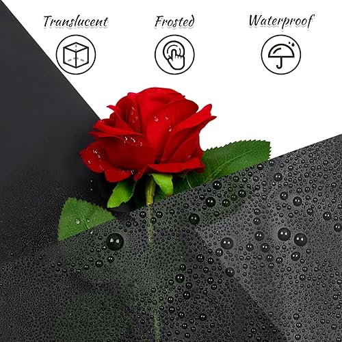 Miniatura 3 de ZORRITA 20 hojas de papel de regalo para ramo de flores, papel de regalo floral impermeable con cintas para suministros de floristería, 22.8 x 22.8