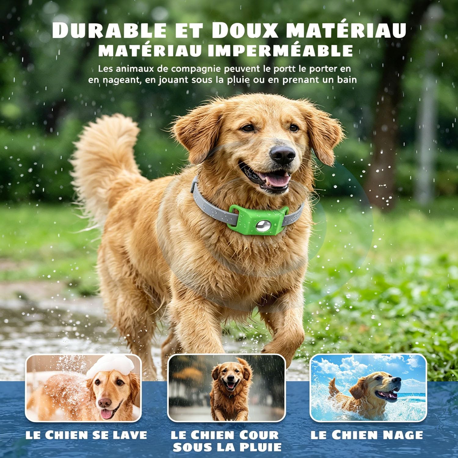 Ailence Anti Tiques – Protection Naturelle, Imperméable, La Taille du Collier Est Ajustable, sans Danger pour Les Chats Et Les Chiens, Convient à Tous Les Chats Et Chiens, Facile à Nettoyer (Noir) - 4