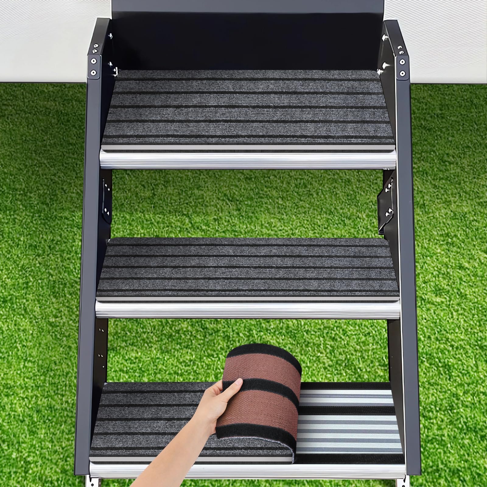 ENONCI RV Step Covers with Reflective Strip, RV Accessories