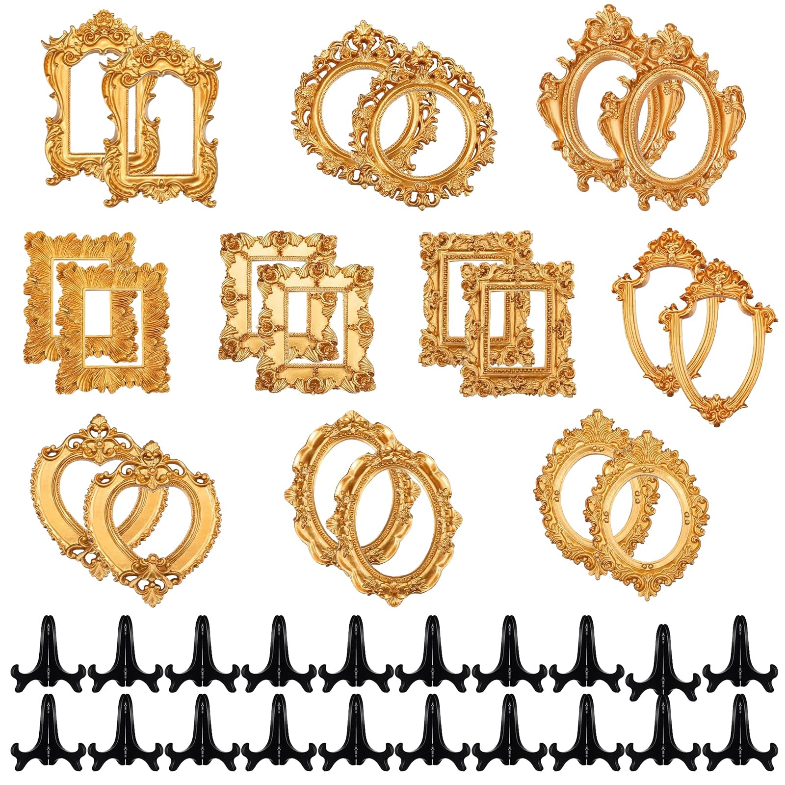 Amazon.com - Voittozege Vintage Resin Picture Frame 40 Pcs Mini
