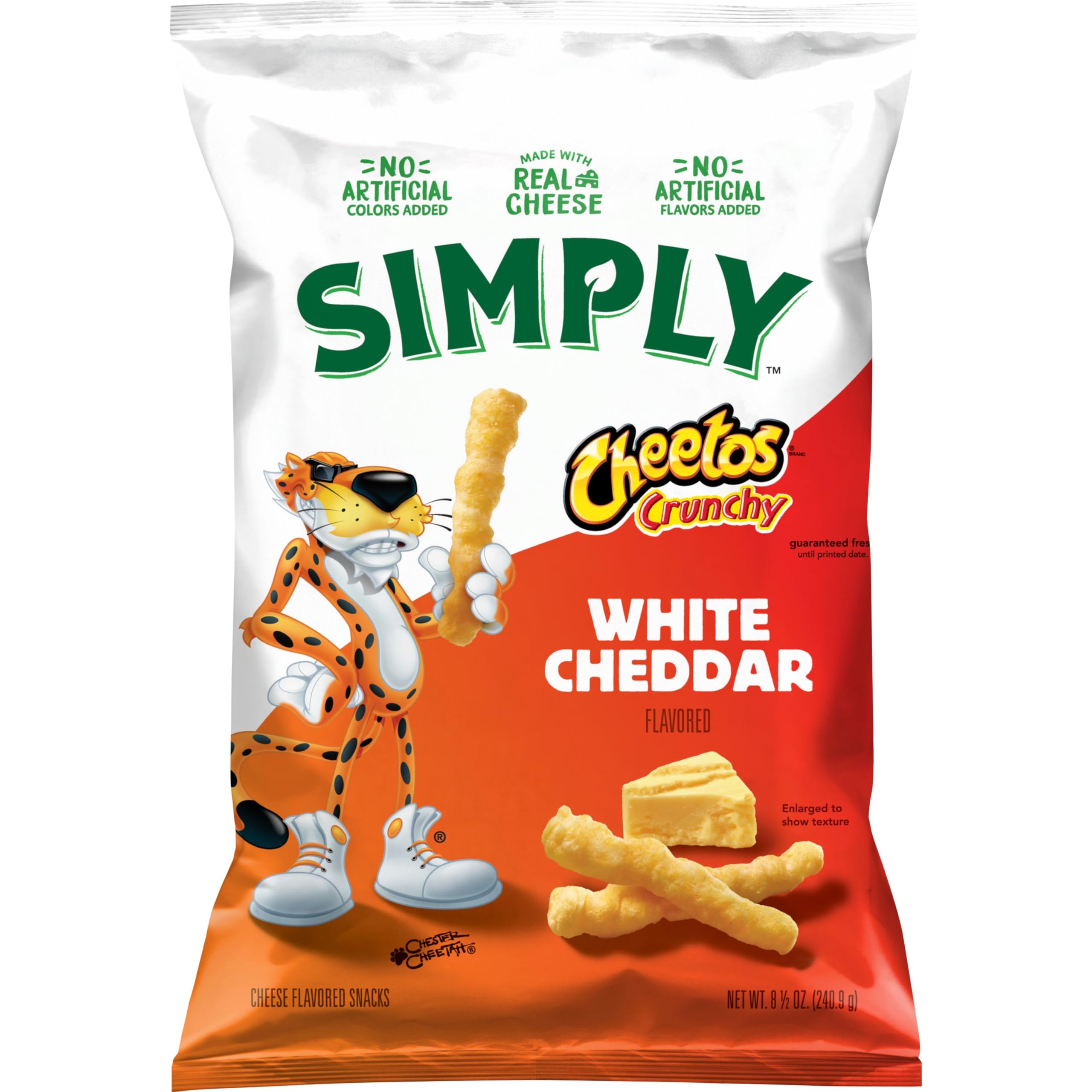 Simply Cheetos Crunchy White Cheddar Puffed Snacks - 8.5oz