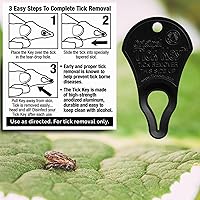 Vista 2 de The Original Tick Key - Dispositivo de separación de garrapatas - Herramienta portátil, segura y altamente efectiva para separar garrapatas (negro)