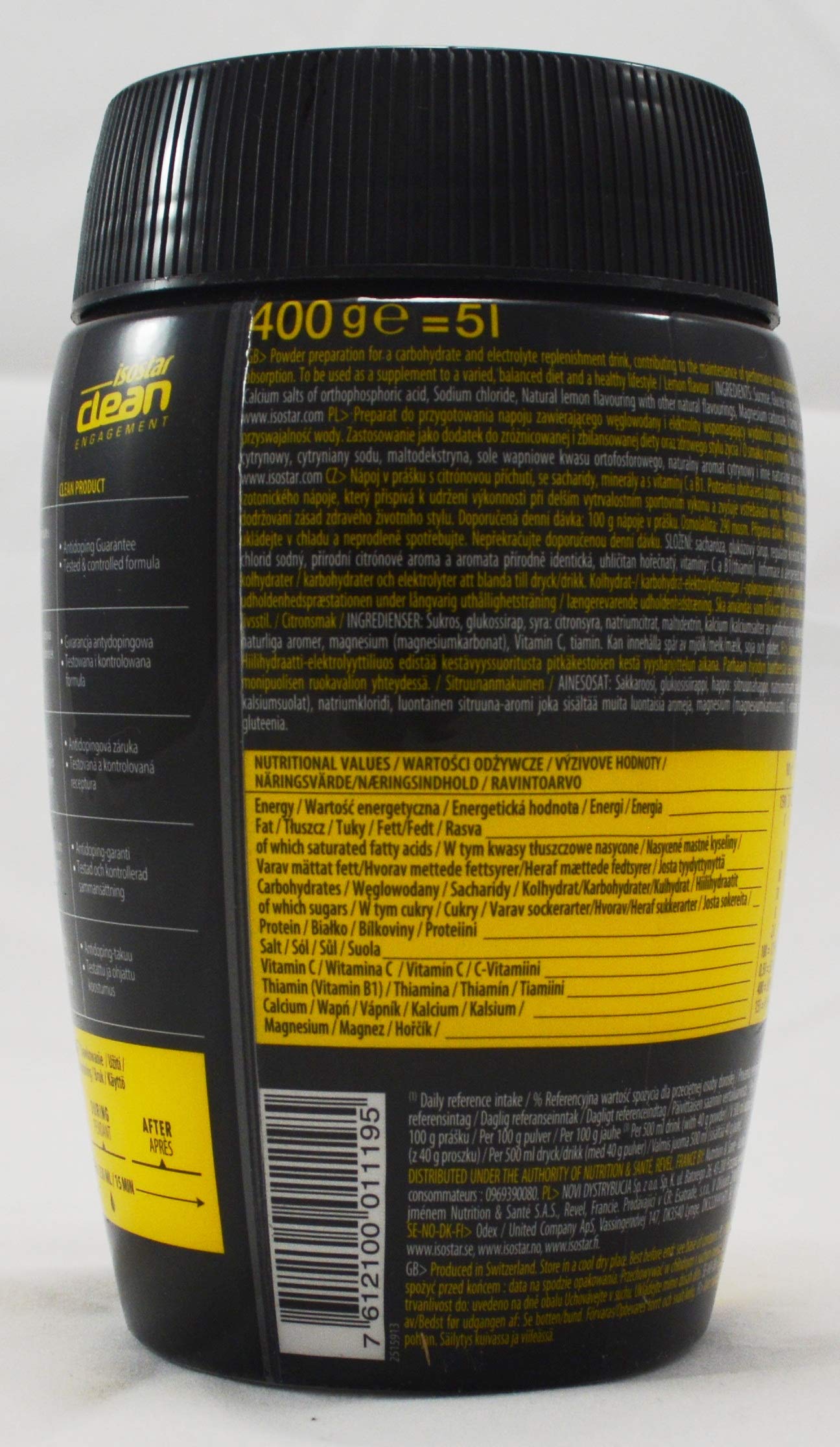 Isostar Hydrate & Perform 400G Estuche De 6 - Limón