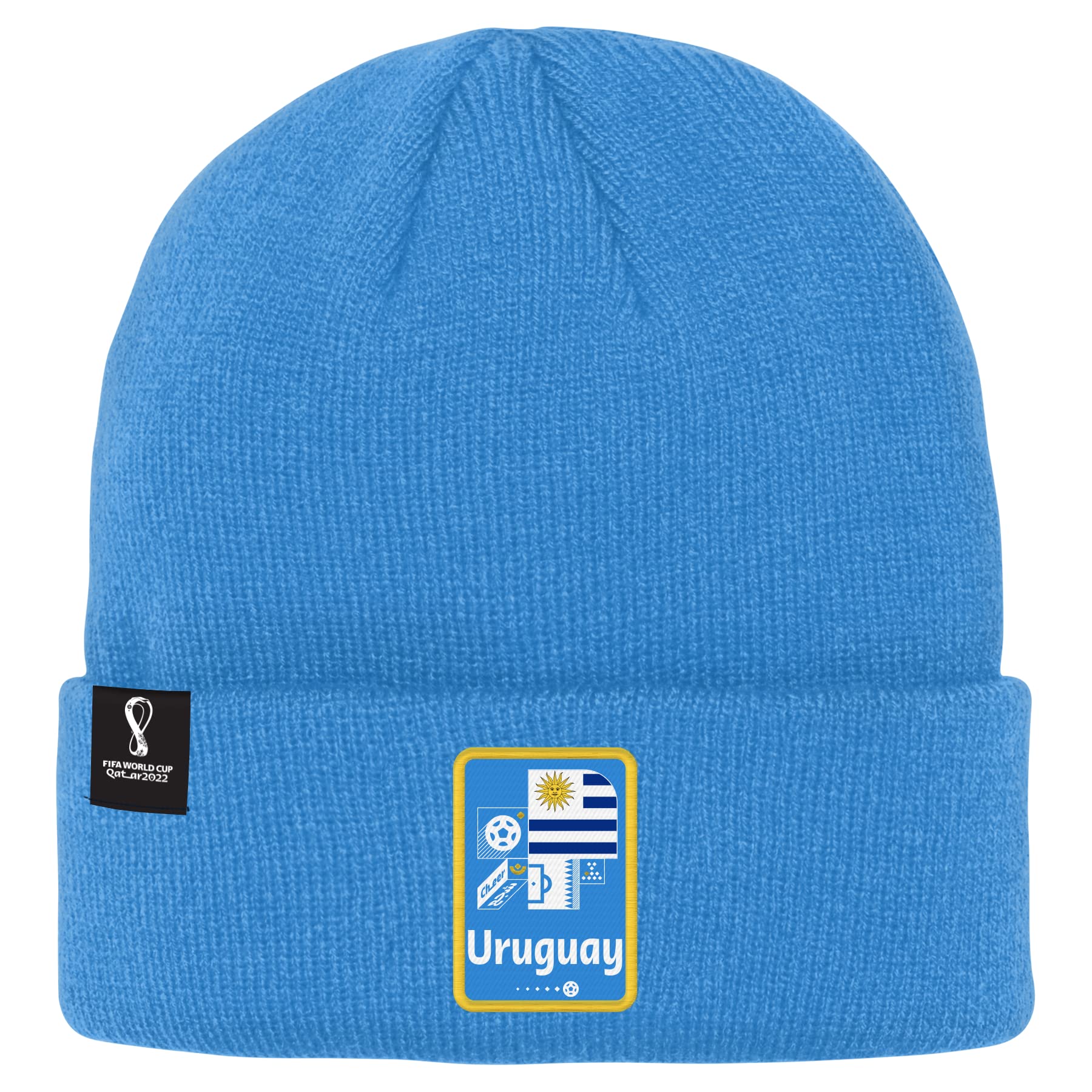 Outerstuff Youth & Kids FIFA World Cup Country Core Rib Knit Beanie Hat, Blue, Youth One Size