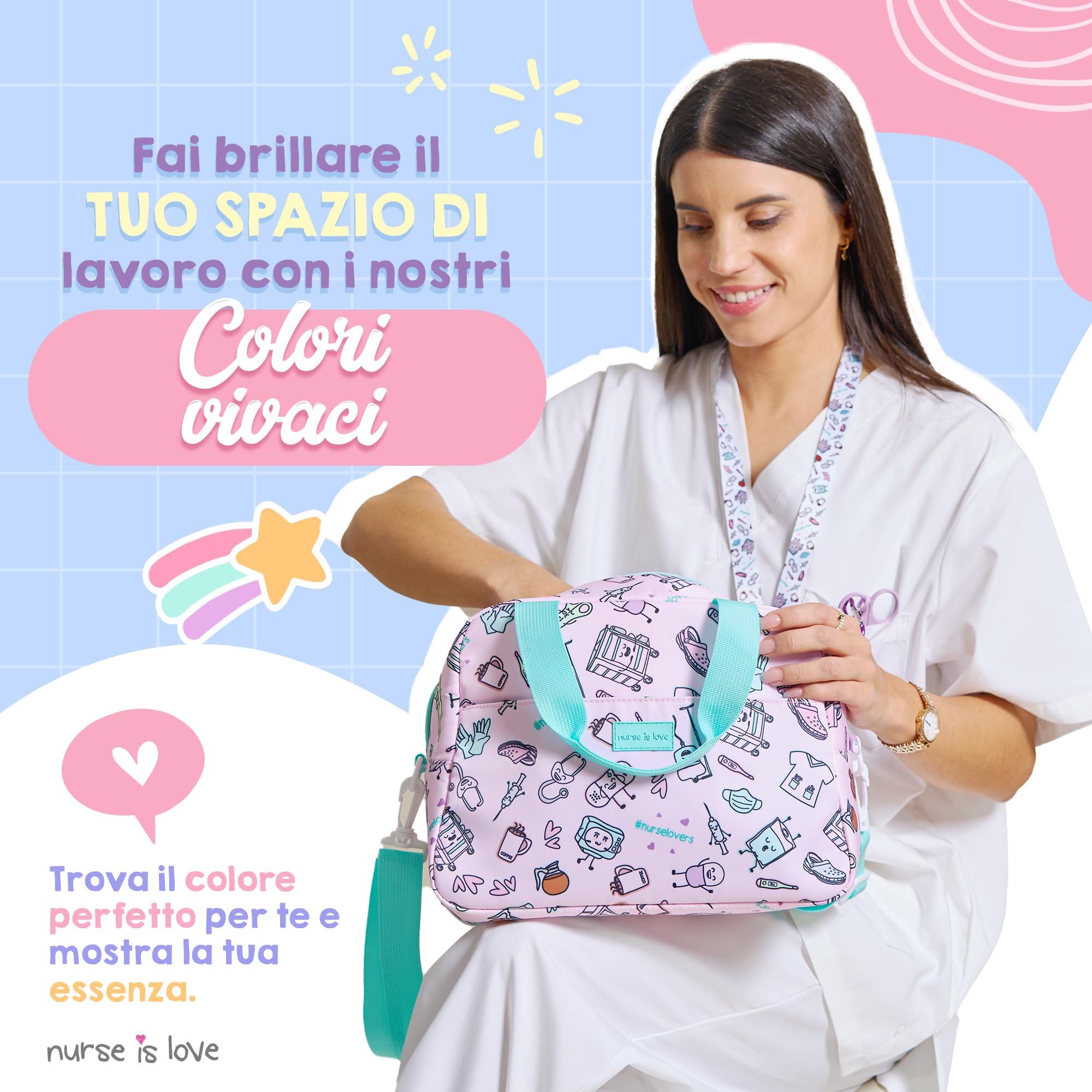 OWFKAY Borsa termica per il pranzo per adulti, con motivo