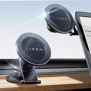 LISEN Tesla Phone Mount Holder [20 Strongest Magnets] Magsafe Car Mount for Tesla Model 3 Model Y, 2023 Tesla Phone Holder Fit for All Phones, Tesla Model 3 Accessories, Tesla Model Y Accessories