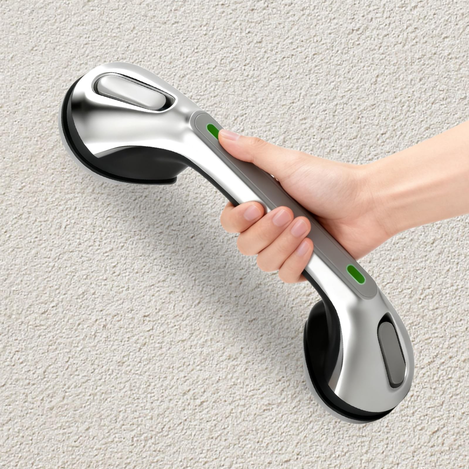 Poignée de douche avec ventouse 40cm amovible et sans perçage pour seniors
