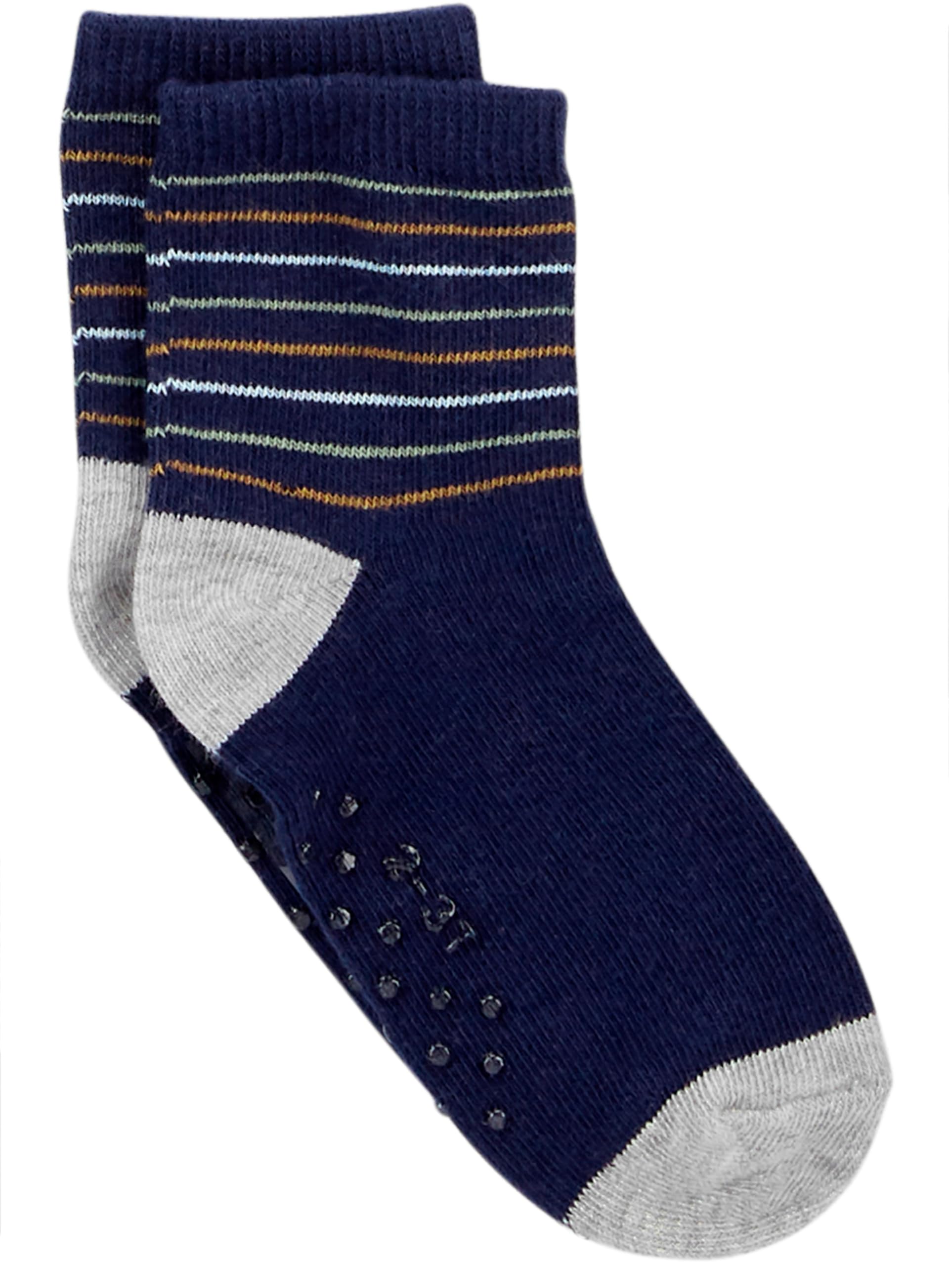 Simple Joys by Carter's Baby 12-Pack Socks, Multicolor/Monster/Sharks/Stripe, 2-3T