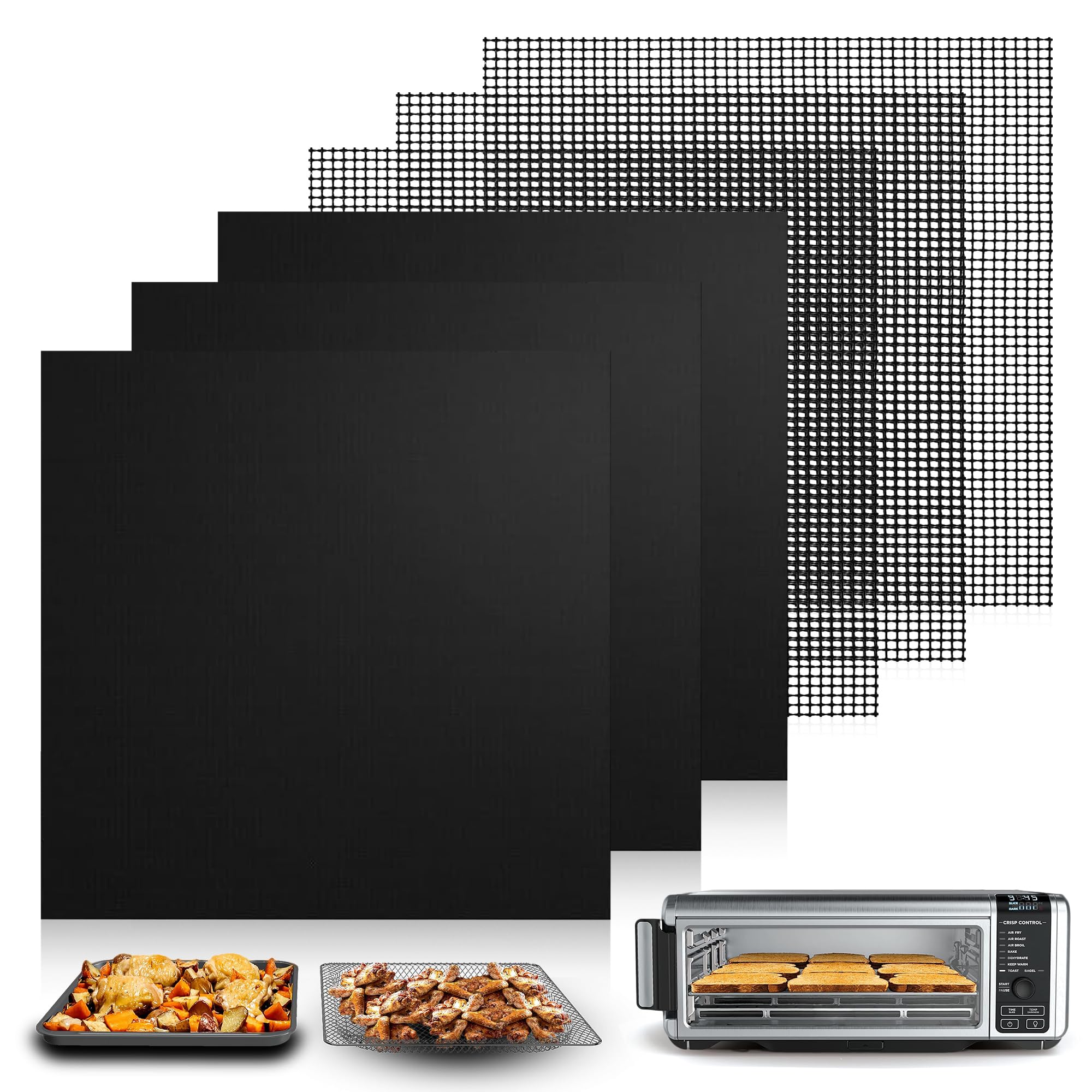 Feuilles maillées friteuse air Ninja SP301 : tapis antiadhésif lavable pour cuisson au grill
