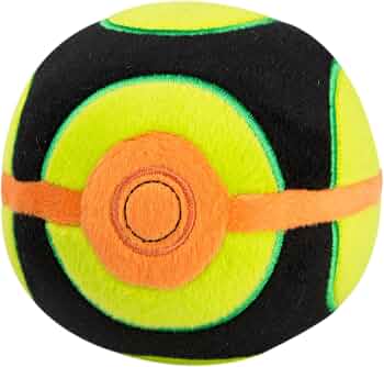 Poké Ball En Peluche Moon Ball 12,5 Cm – Ultra Douce, Décoration Ou Câlin, Produit Officiel Jazwares