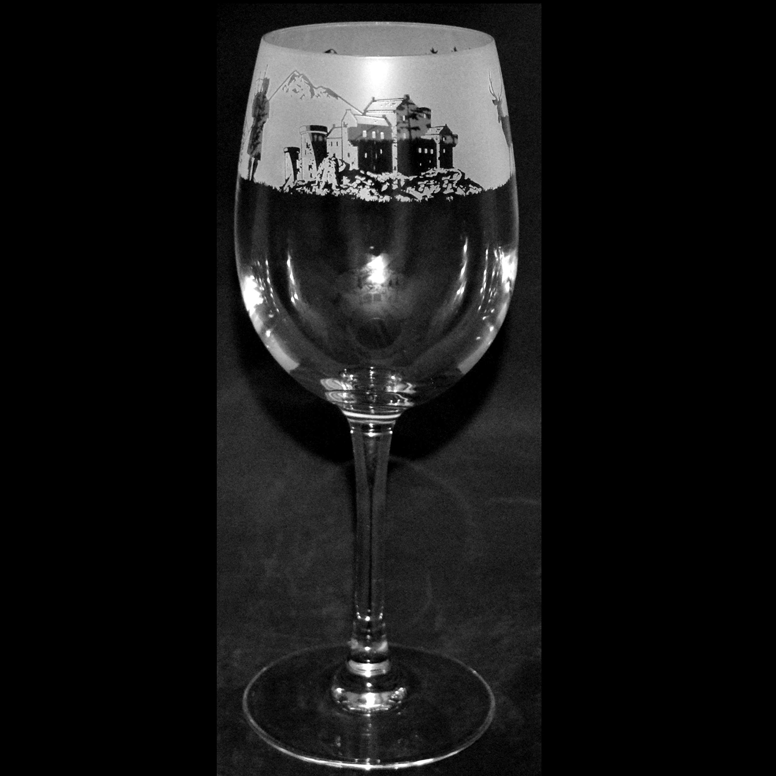 Verre à vin Scène écossaise 35 cl anti-rayures pour sublimer vos tables