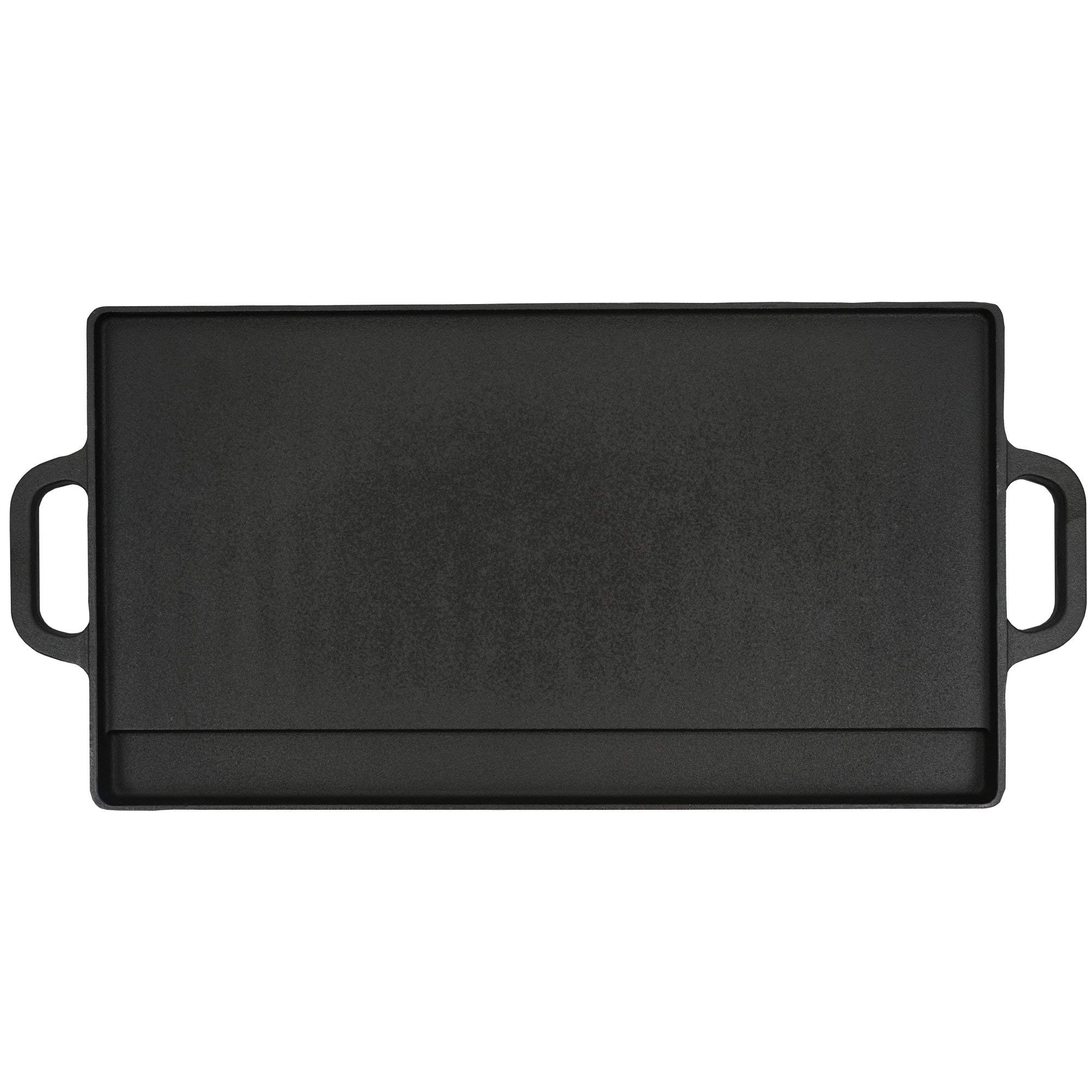 BBQ-TORO Dutch Oven Set in Scatola di Legno | ghisa - già Cotto | Ferro per cialde, casseruola, Padella per grigliate, Piastra per grigliate, griglia impilabile, sottopentola (10 Pezzi)