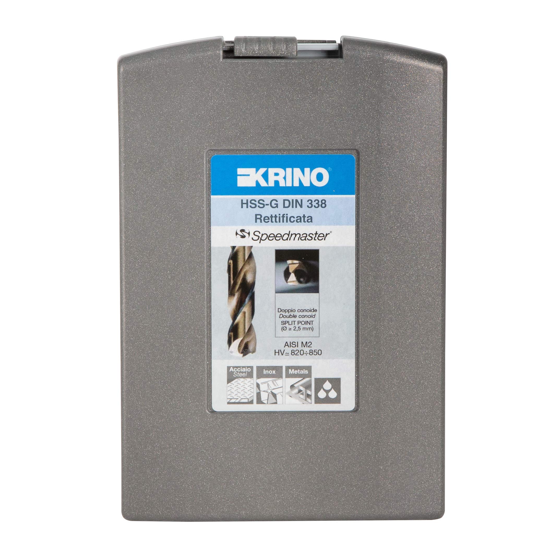 Krino 01229301 - HSS-G Set Punte Rettificate “Speedmaster” Per Acciaio - 19 Pezzi
