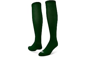 Sof Sole All Sport Over-The-Calf Team Athletic Performance Socks (2 Pair) in Forest Green