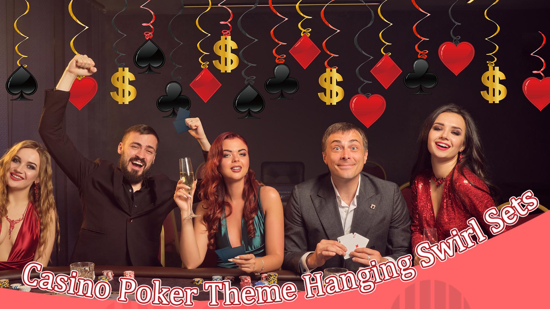 Amazon.com: 60 Pack Casino Theme Party Decorations Las Vegas Hanging Swirl  Red Black Poker Paper Cutouts Party Ceiling for Casino Night Las Vegas  Night Baby Shower Birthday Party Supplies Decor Supplies :