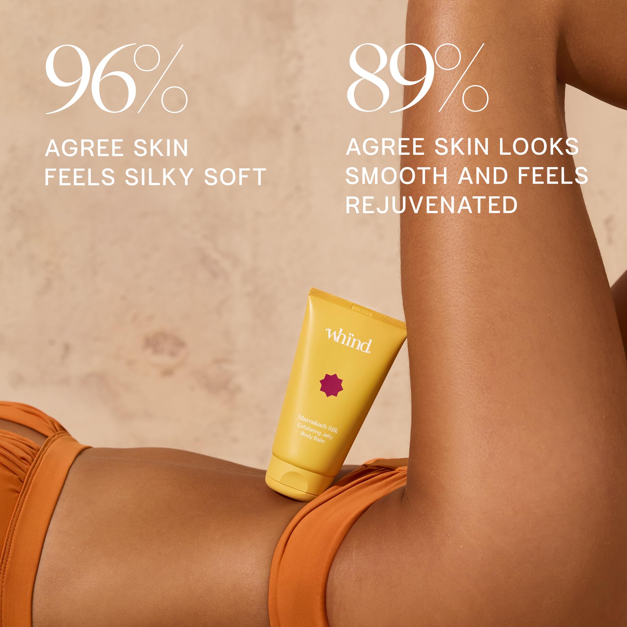 whind Marrakech Silk Exfoliating Jelly Body Balm Scrub, Hydrating Vitamin E Shower Scrub for Glowing Skin, 150ml - Image 2