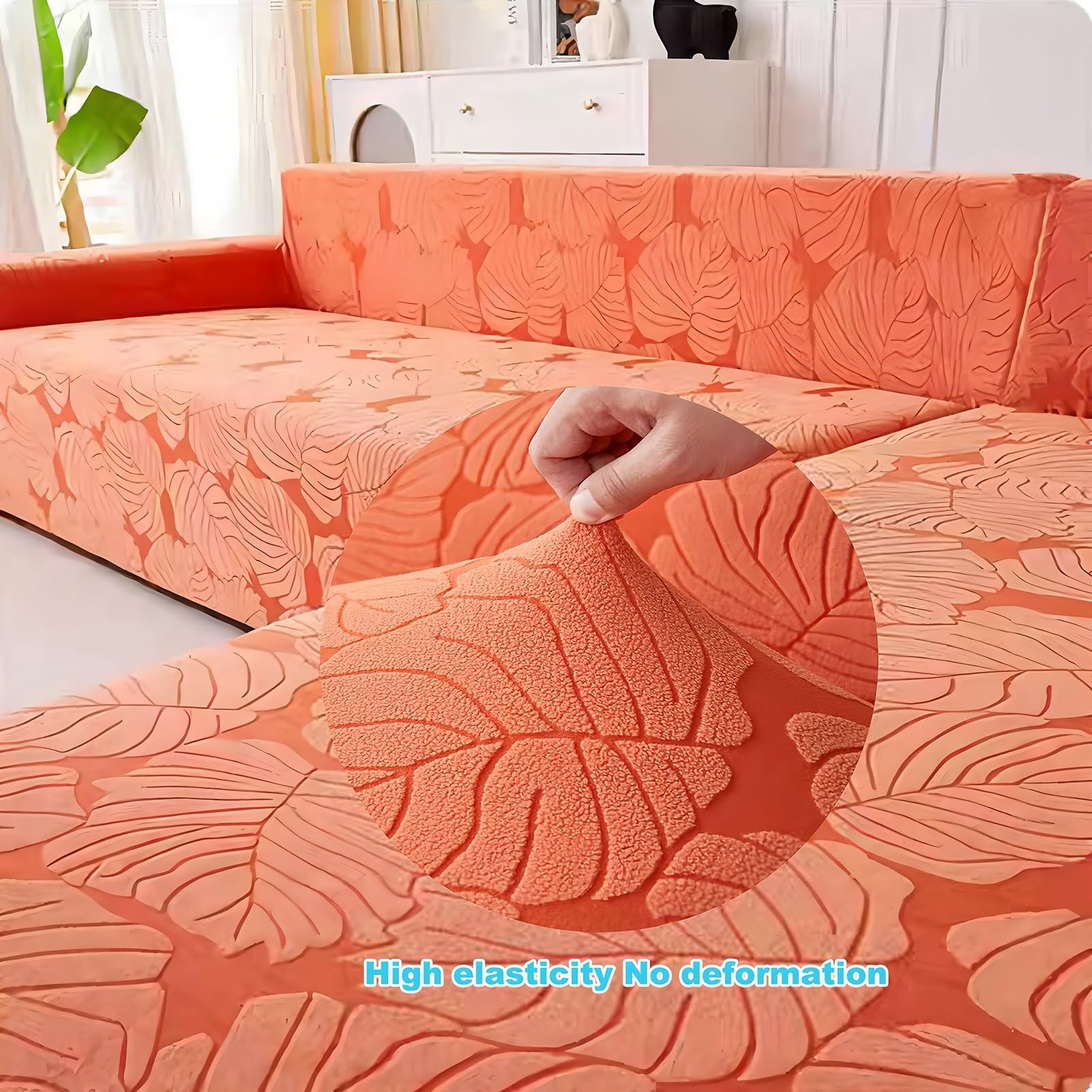 Sofabezug 2/1/3/4 Sitzer, Sofa Überzug L U Form Ecksofa Stretch Sofa/Couch Überzug, Universal Couchbezug, Sofa Cover Sofa Überwurf Sofaschoner(#I,235cm-300cm(1pcs))