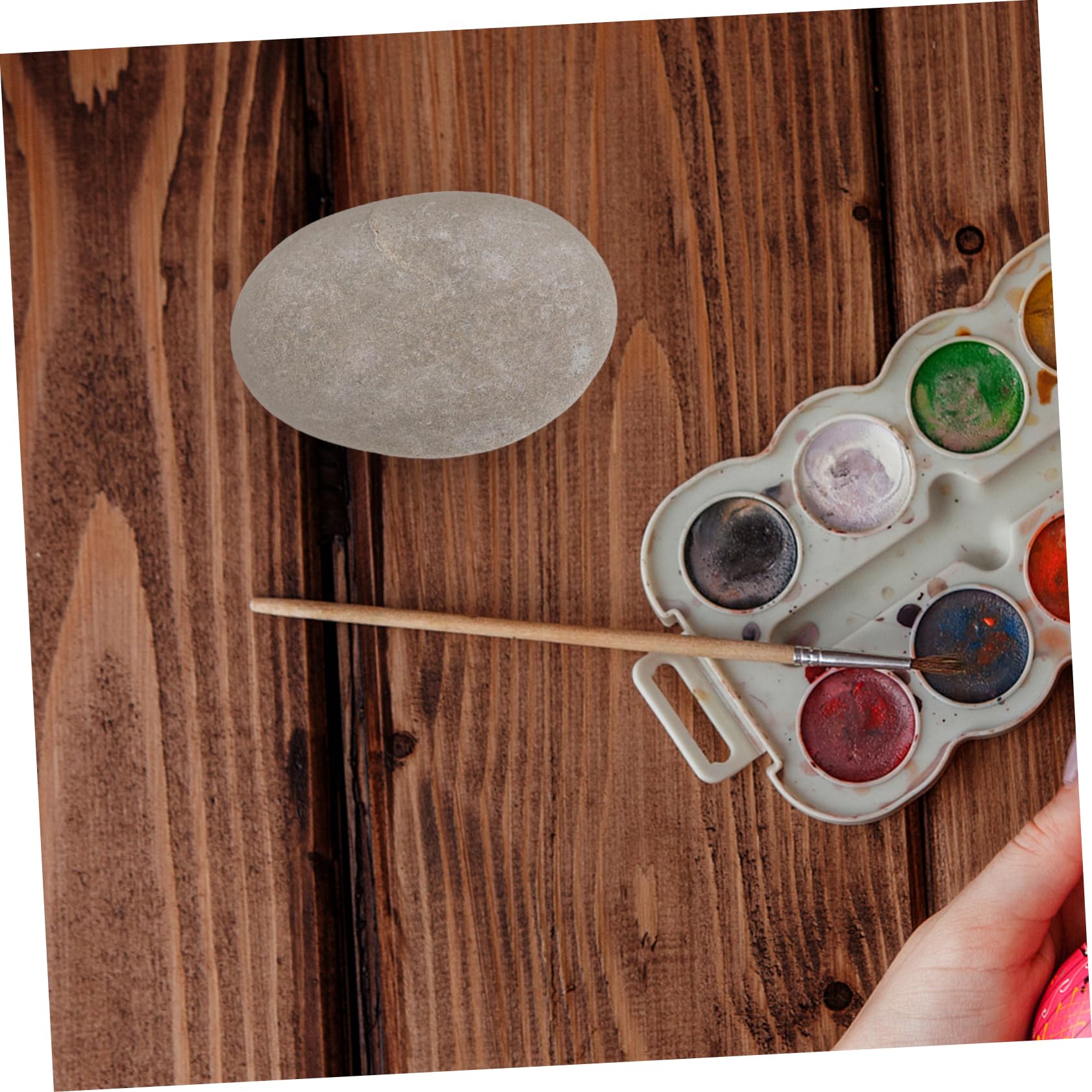 8 Sztuk DIY Craft Stones Do Malowania: Polerowane Kamienie Rzeczne Do Sztuki - Do Zestawów Artystycznych Dla Dzieci, Dekoracje Domu - DIY Painting Pebble