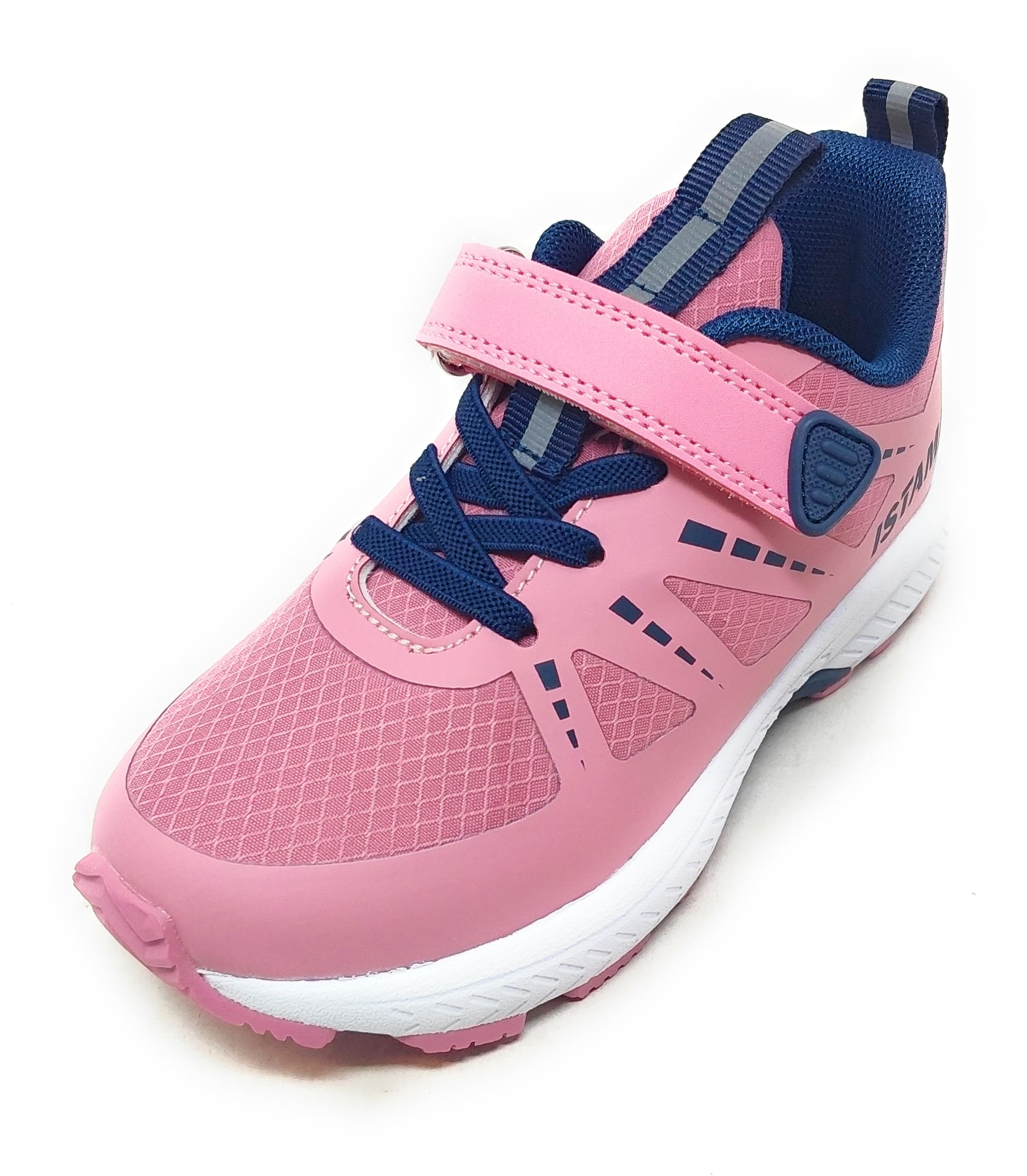 Scarpe Sportive Bambina,a Strappo,Rosa Blu,Mesh Traspirante Antipioggia,Modello IMAA3805