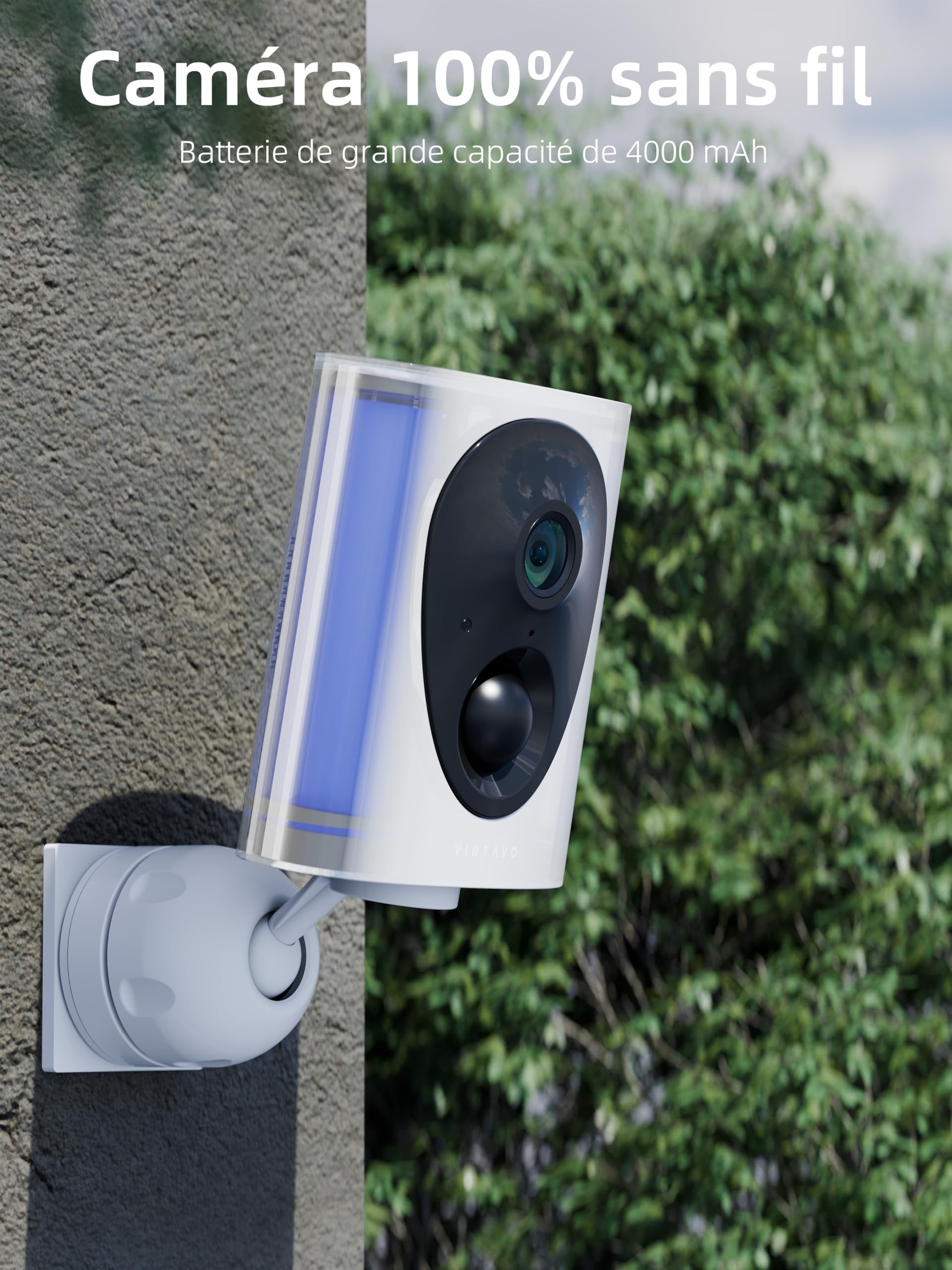 virtavo 1080P Caméra Surveillance WiFi Extérieure, Caméra à