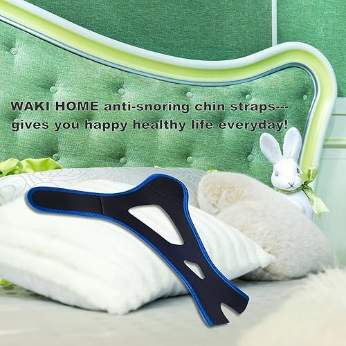 Miniatura 6 de Correas de barbilla CPAP antironquidos y cinturones de soporte de mandíbula, sueño natural, alivio instantáneo, velcro ajustable, no se desliza,