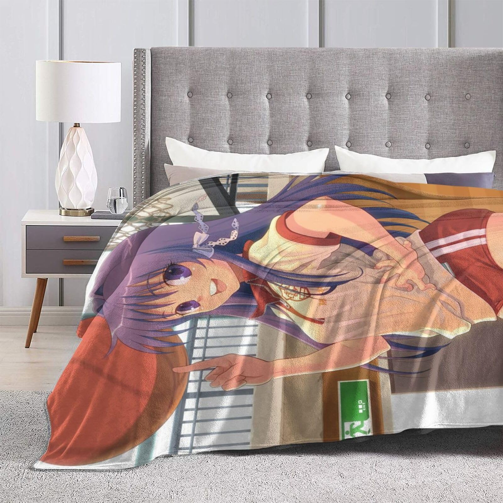 Amazon｜毛布 もうふ ブランケット Clannad クラナド 藤林杏 体操服 