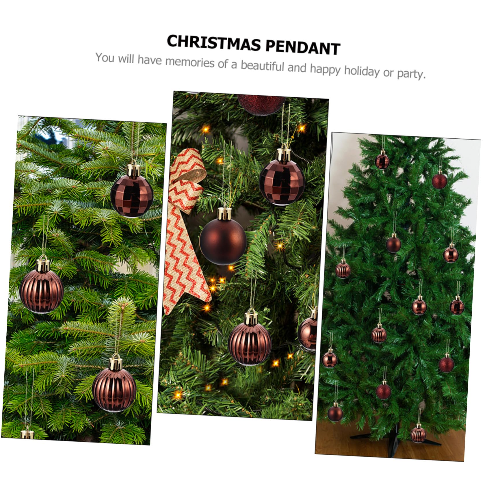 Cabilock Adorno Colgante De Navidad Forma De Bola para Decorar Árboles De Navidad Accesorio Festivo para Hogar y Celebraciones Navideñas