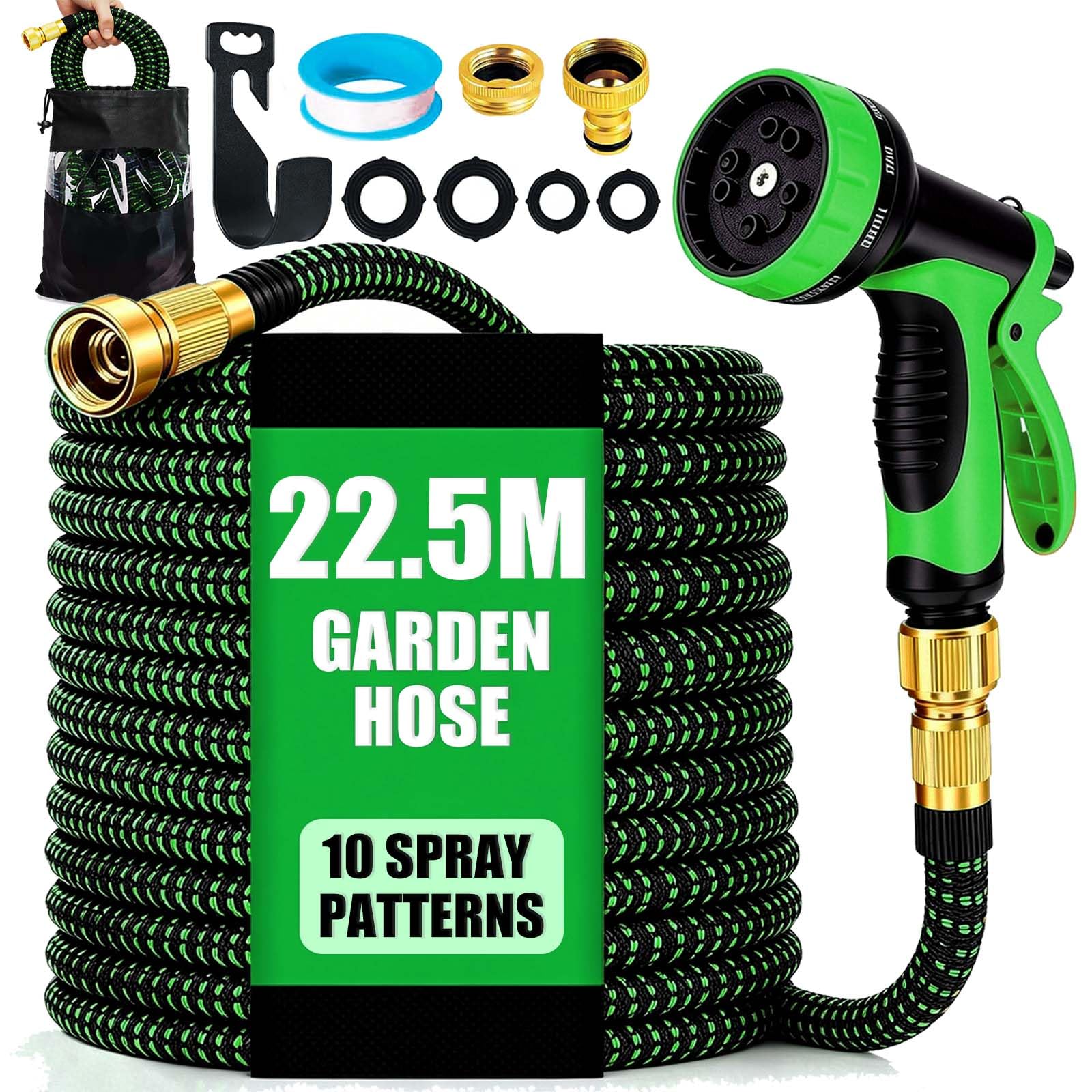 Betensh Flexible Garden Hose 22.5 m, Expandable Water Hose