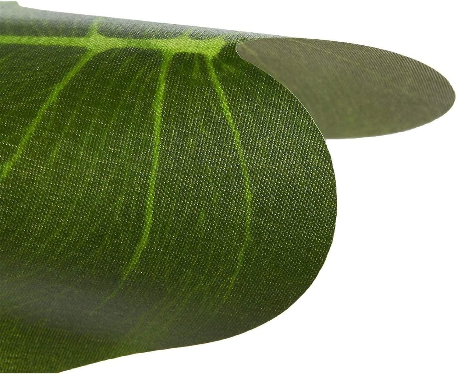 Green Artificial Palm Leaves for Tropical Decor, 8 Inches, 60 Count